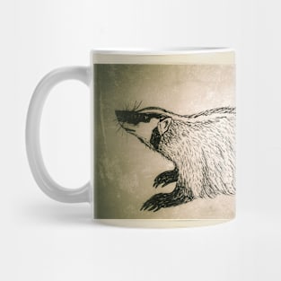 Badger Grunge Mug